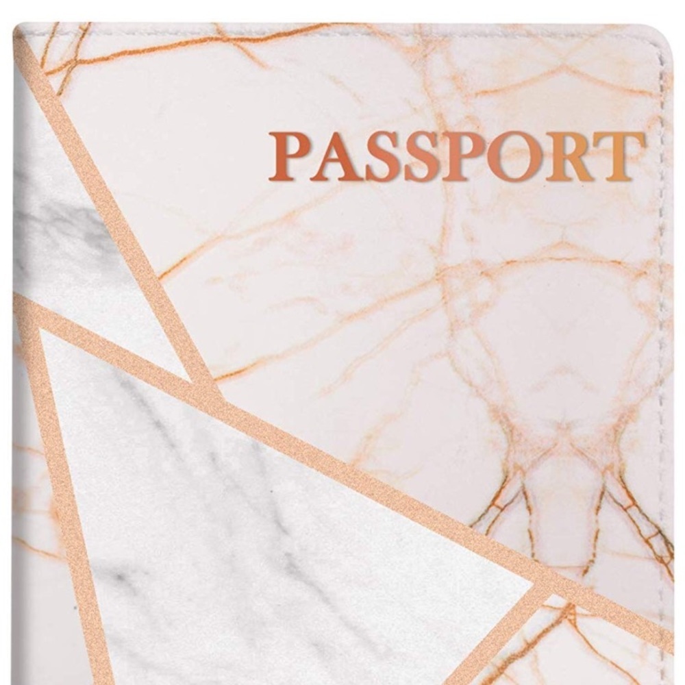 Woman’s Chic’ Grey MARBLE mix Passport holder *NWT - Picture 6 of 6